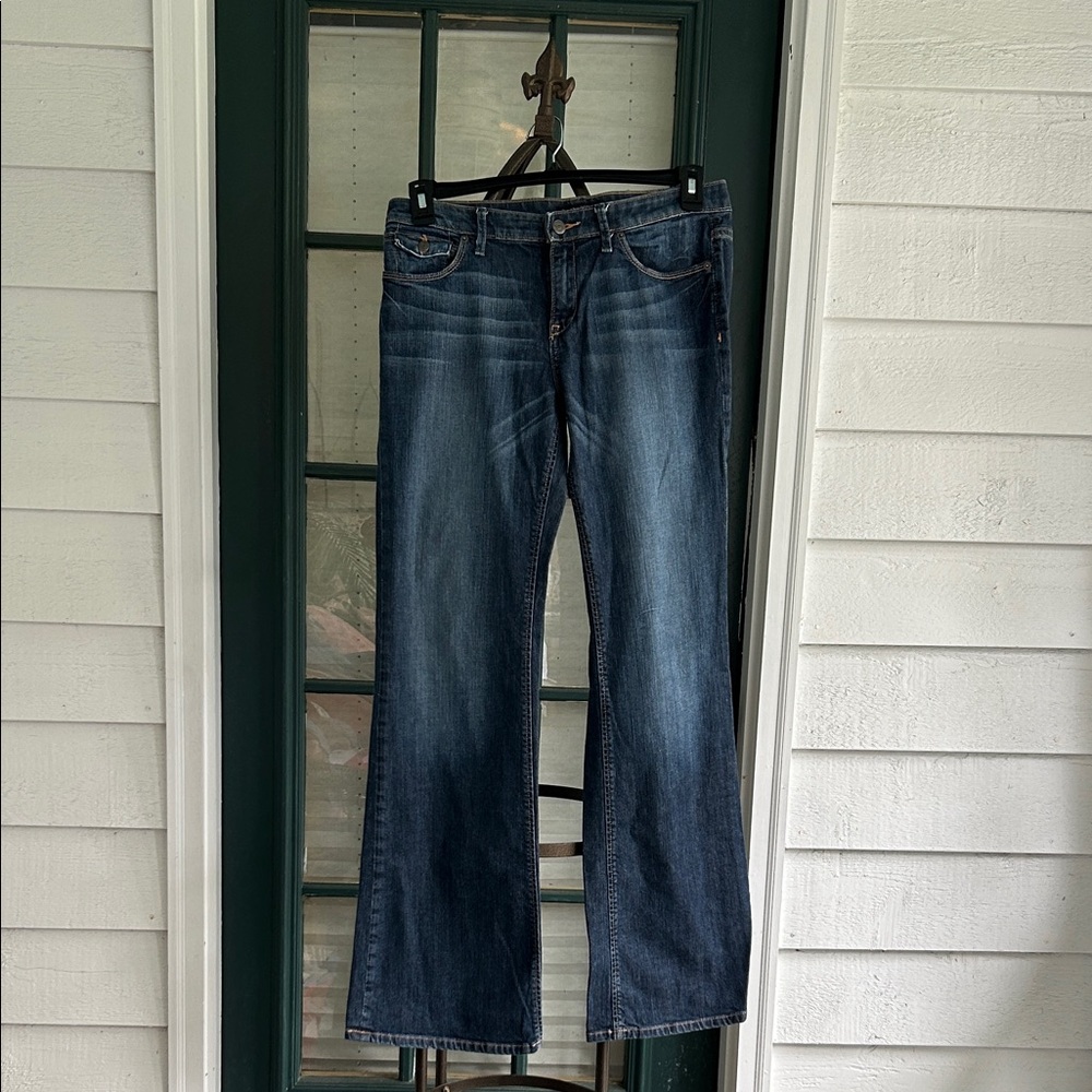 Banana Republic Indigo Denim Flare Jeans size 8 R